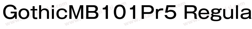 GothicMB101Pr5 Regular字体转换